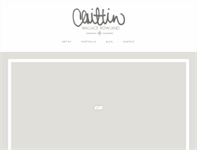 Tablet Screenshot of caitlinwallacerowland.com
